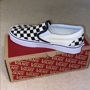 Black and white checkered vans